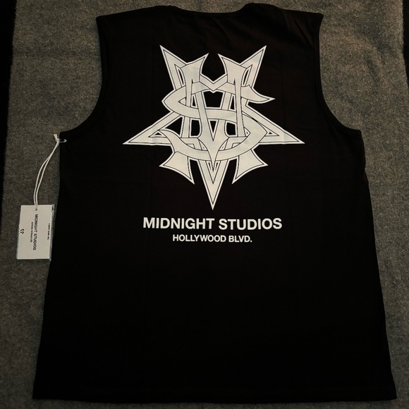 MIDNIGHT STUDIOS Monogram Sleeveless Tank T-Shirt Candy Darling Capsule - Picture 1 of 10